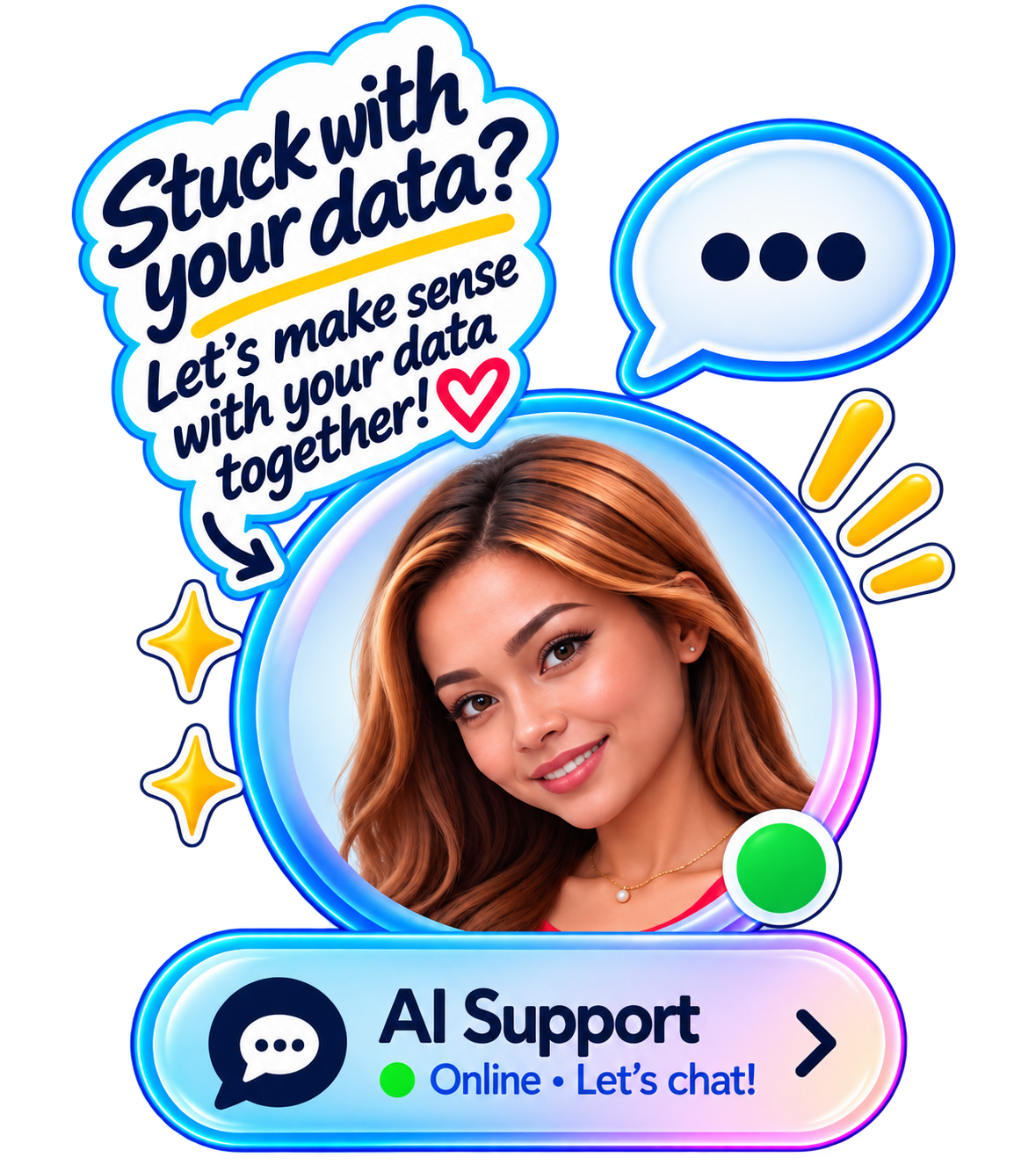 Stuck with your data? Let's make sense with your data together!